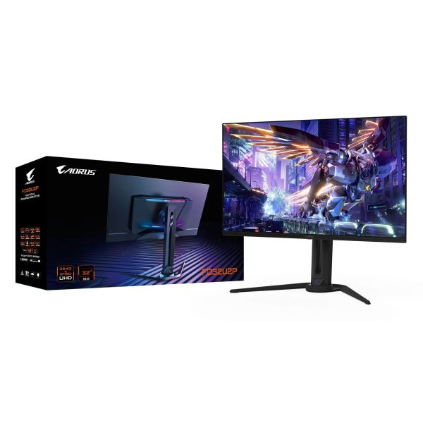 GIGABYTE FO32U2P computer monitor 80 cm (31.5") 3840 x 2160 Pixels 4K Ultra HD OLED Zwart (FO32U2P)