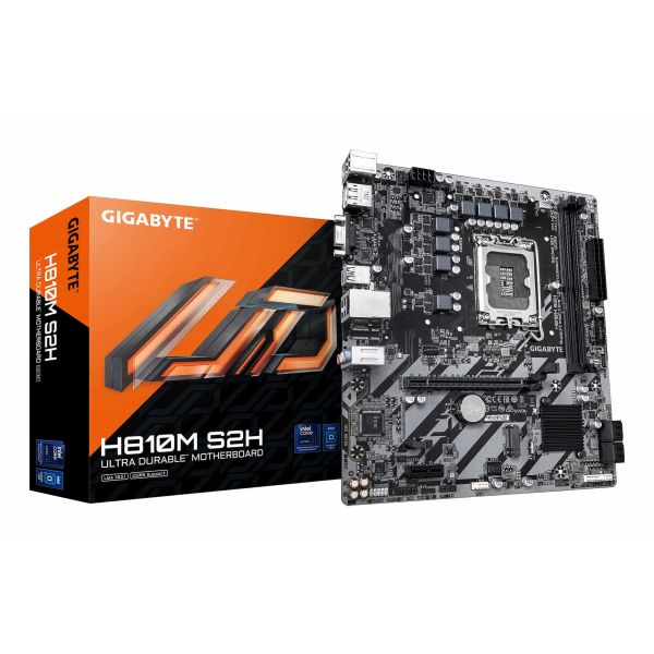 GIGABYTE H810M S2H moederbord Intel H810 LGA 1851 (Socket V1) micro ATX (H810M S2H)