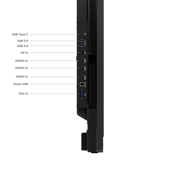 Lenovo T65 Digitale signage flatscreen 165,1 cm (65") LED Wifi 400 cd/m² 4K Ultra HD Zwart Touchscreen Type processor Android 9 (62F3WA1CEK)