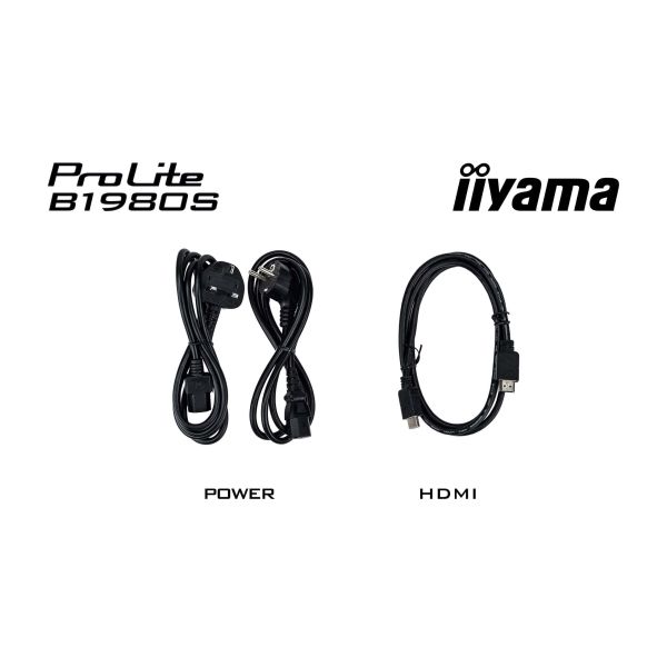 iiyama ProLite B1980S-B1 computer monitor 48,3 cm (19") 1280 x 1024 Pixels VGA LED Zwart (B1980S-B1)