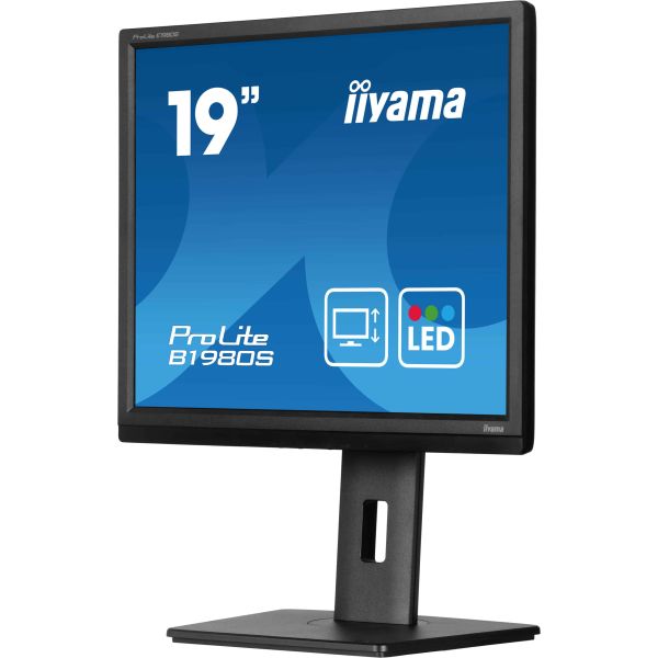 iiyama ProLite B1980S-B1 computer monitor 48,3 cm (19") 1280 x 1024 Pixels VGA LED Zwart (B1980S-B1)