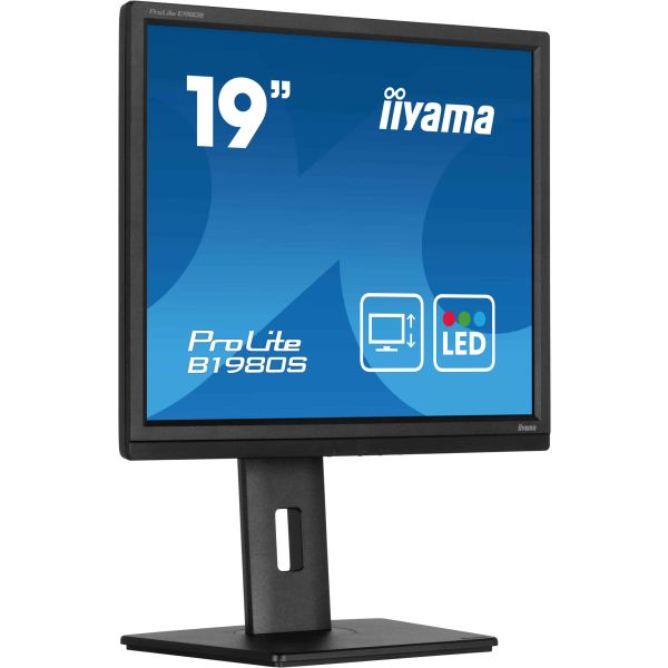 iiyama ProLite B1980S-B1 computer monitor 48,3 cm (19") 1280 x 1024 Pixels VGA LED Zwart (B1980S-B1)