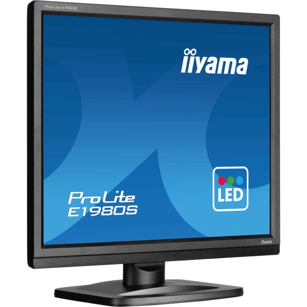 iiyama ProLite E1980S-B1 computer monitor 48,3 cm (19") 1280 x 1024 Pixels VGA LED Zwart (E1980S-B1)