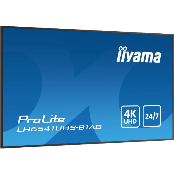 iiyama LH6541UHS-B1AG beeldkrant 163,8 cm (64.5") LCD 500 cd/m² 4K Ultra HD Zwart 24/7 (LH6541UHS-B1AG) 15/15 iiyama LH6541UHS-B1AG beeldkrant 163,8 cm (64.5") LCD 500 cd/m² 4K Ultra HD Zwart 24/7 (LH6541UHS-B1AG)