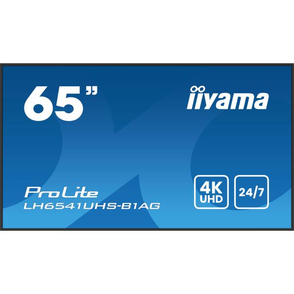 iiyama LH6541UHS-B1AG beeldkrant 163,8 cm (64.5") LCD 500 cd/m² 4K Ultra HD Zwart 24/7 (LH6541UHS-B1AG) 15/15 iiyama LH6541UHS-B1AG beeldkrant 163,8 cm (64.5") LCD 500 cd/m² 4K Ultra HD Zwart 24/7 (LH6541UHS-B1AG)