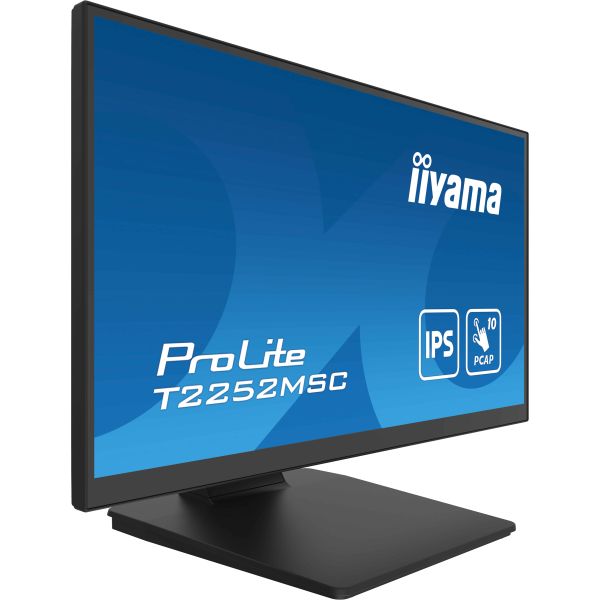 iiyama ProLite T2252MSC-B2AG computer monitor 54,6 cm (21.5") 1920 x 1080 Pixels Full HD LCD Touchscreen Zwart (T2252MSC-B2AG)