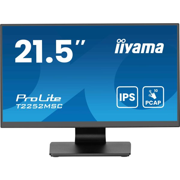 iiyama ProLite T2252MSC-B2AG computer monitor 54,6 cm (21.5") 1920 x 1080 Pixels Full HD LCD Touchscreen Zwart (T2252MSC-B2AG)