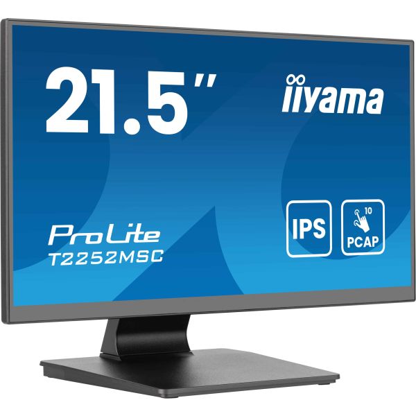 iiyama ProLite T2252MSC-B2AG computer monitor 54,6 cm (21.5") 1920 x 1080 Pixels Full HD LCD Touchscreen Zwart (T2252MSC-B2AG)