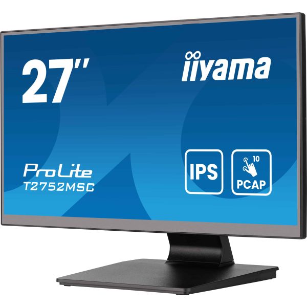 iiyama ProLite T2752MSC-B1AG computer monitor 68,6 cm (27") 1920 x 1080 Pixels Full HD LED Touchscreen Zwart (T2752MSC-B1AG)