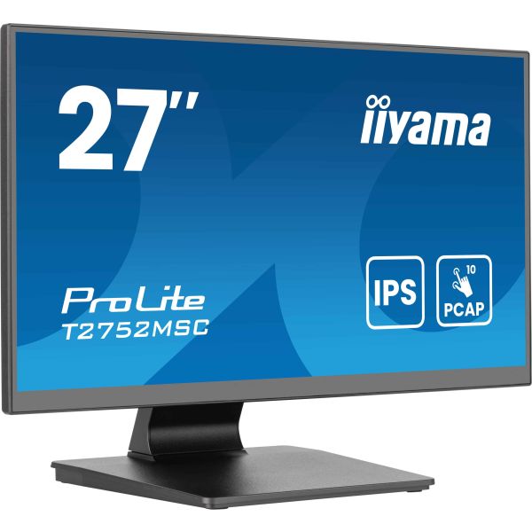 iiyama ProLite T2752MSC-B1AG computer monitor 68,6 cm (27") 1920 x 1080 Pixels Full HD LED Touchscreen Zwart (T2752MSC-B1AG)