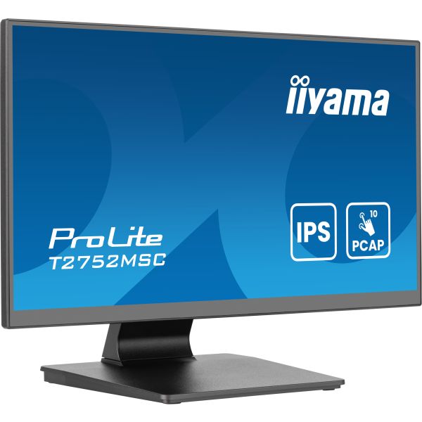 iiyama ProLite T2752MSC-B1AG computer monitor 68,6 cm (27") 1920 x 1080 Pixels Full HD LED Touchscreen Zwart (T2752MSC-B1AG)