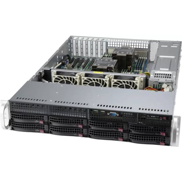 Super Micro 2HE Supermicro Gehäuse SuperChassis 2U CSE-826BAC12-R1K23LPB (CSE-826BAC12-R1K23LPB)