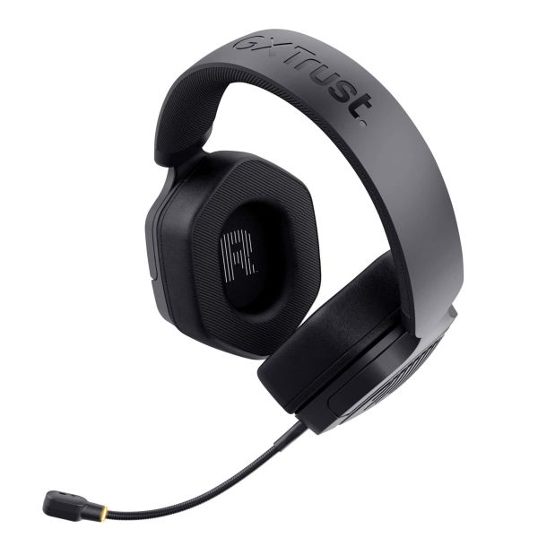 Trust GXT 493 Carus Gaming Headset - Draadloze gamingheadset – Bluetooth en USB verbinding – Afneembare microfoon – Zwart (25491)
