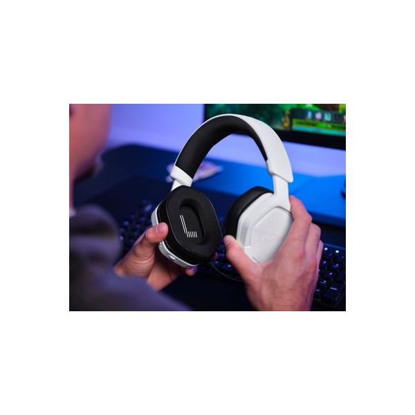 Trust GXT 493W Carus Headset Bedraad en draadloos Hoofdband, Helm Gamen USB Type-C / USB Type-A Bluetooth Wit (25534)