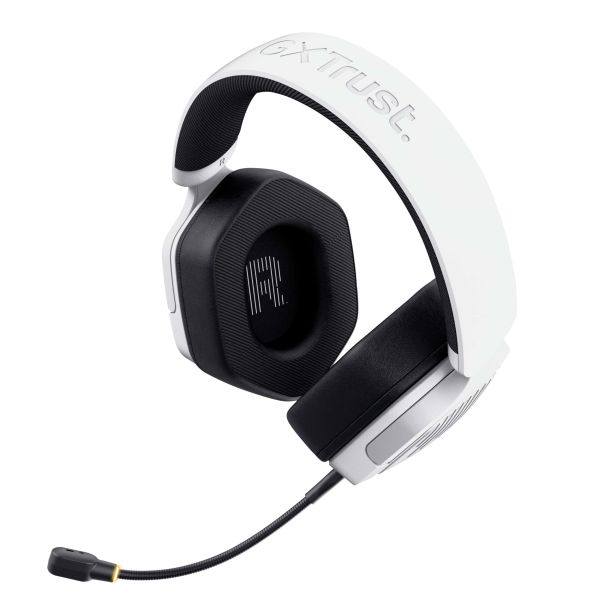 Trust GXT 493W Carus Headset Bedraad en draadloos Hoofdband, Helm Gamen USB Type-C / USB Type-A Bluetooth Wit (25534)