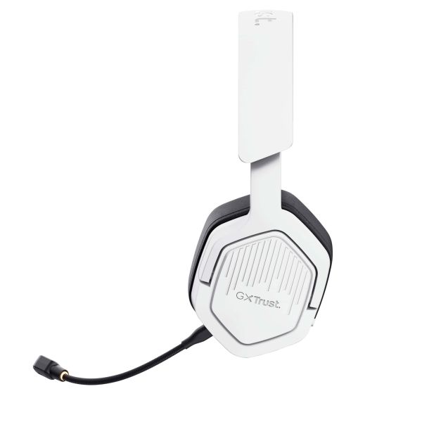 Trust GXT 493W Carus Headset Bedraad en draadloos Hoofdband, Helm Gamen USB Type-C / USB Type-A Bluetooth Wit (25534)
