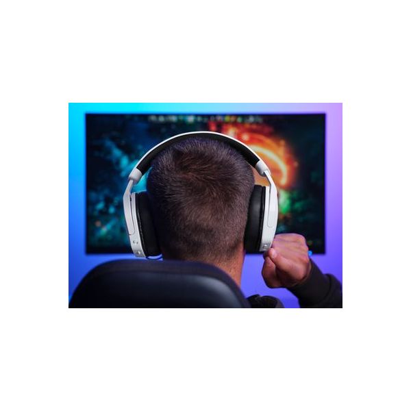 Trust GXT 493W Carus Headset Bedraad en draadloos Hoofdband, Helm Gamen USB Type-C / USB Type-A Bluetooth Wit (25534)