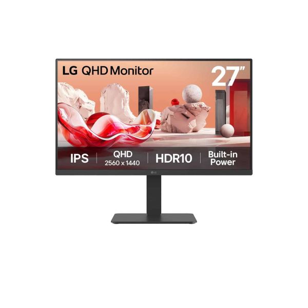 LG 27BA54QB-B computer monitor 68,6 cm (27") 2560 x 1440 Pixels Quad HD LCD Zwart (27BA54QB-B.AEU)