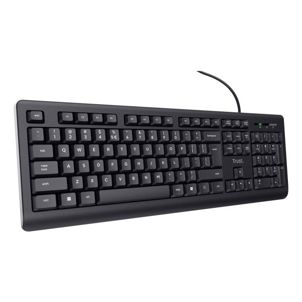 Trust 24639 toetsenbord Kantoor USB Nee Amerikaans Engels Zwart (24639)