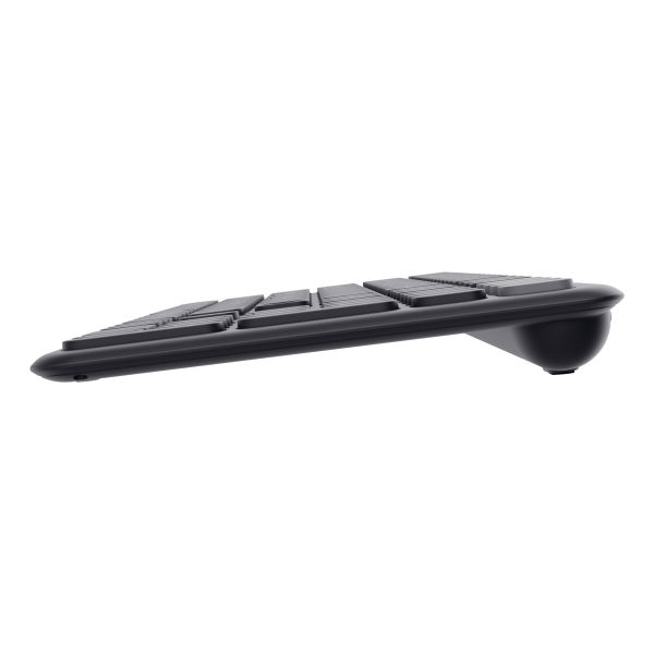 Trust Vaiya Draadloos Toetsenbord - Multi-device toetsenbord – QWERTY US-indeling – USB en Bluetooth – Zwart (25511)
