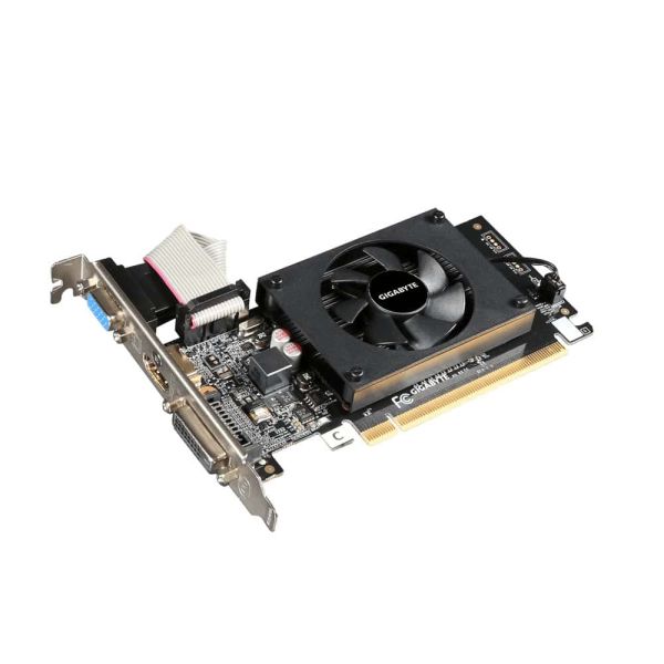 GIGABYTE GV-N710D3-2GL videokaart NVIDIA GeForce GT 710 2 GB GDDR3 (GV-N710D3-2GL)