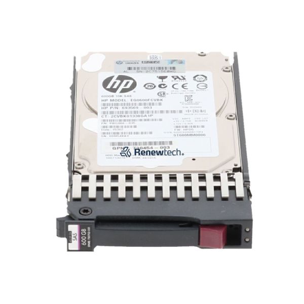HP 600GB 10K RPM SAS 2.5" Hard Drive Refurbished (730702-001-RFB)