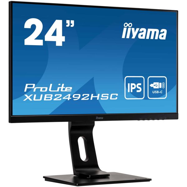 iiyama ProLite XUB2492HSC-B1 computer monitor 60,5 cm (23.8") 1920 x 1080 Pixels Full HD LCD Zwart (XUB2492HSC-B1) iiyama ProLite XUB2492HSC-B1 computer monitor 60,5 cm (23.8") 1920 x 1080 Pixels Full HD LCD Zwart (XUB2492HSC-B1)