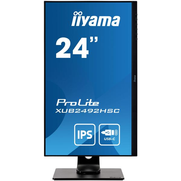 iiyama ProLite XUB2492HSC-B1 computer monitor 60,5 cm (23.8") 1920 x 1080 Pixels Full HD LCD Zwart (XUB2492HSC-B1) iiyama ProLite XUB2492HSC-B1 computer monitor 60,5 cm (23.8") 1920 x 1080 Pixels Full HD LCD Zwart (XUB2492HSC-B1)