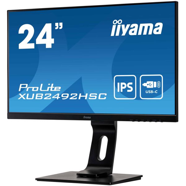 iiyama ProLite XUB2492HSC-B1 computer monitor 60,5 cm (23.8") 1920 x 1080 Pixels Full HD LCD Zwart (XUB2492HSC-B1) iiyama ProLite XUB2492HSC-B1 computer monitor 60,5 cm (23.8") 1920 x 1080 Pixels Full HD LCD Zwart (XUB2492HSC-B1)