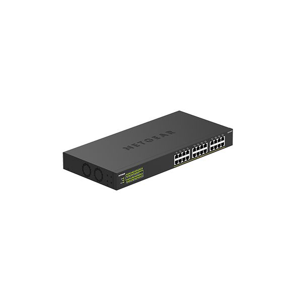 NETGEAR GS324PP Unmanaged Gigabit Ethernet (10/100/1000) Power over Ethernet (PoE) Zwart (GS324PP-100EUS) NETGEAR GS324PP Unmanaged Gigabit Ethernet (10/100/1000) Power over Ethernet (PoE) Zwart (GS324PP-100EUS)