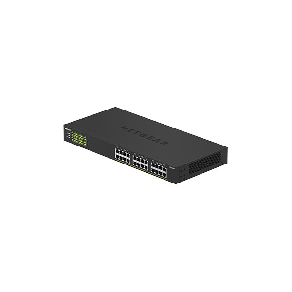 NETGEAR GS324PP Unmanaged Gigabit Ethernet (10/100/1000) Power over Ethernet (PoE) Zwart (GS324PP-100EUS) NETGEAR GS324PP Unmanaged Gigabit Ethernet (10/100/1000) Power over Ethernet (PoE) Zwart (GS324PP-100EUS)