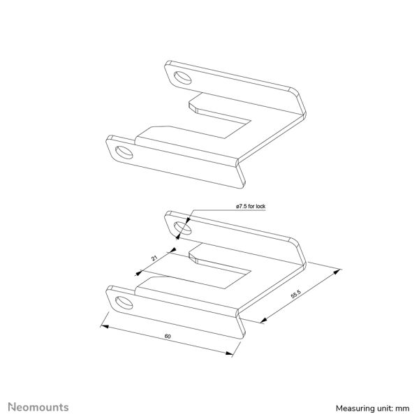 Neomounts wielremslot (ABL-875)