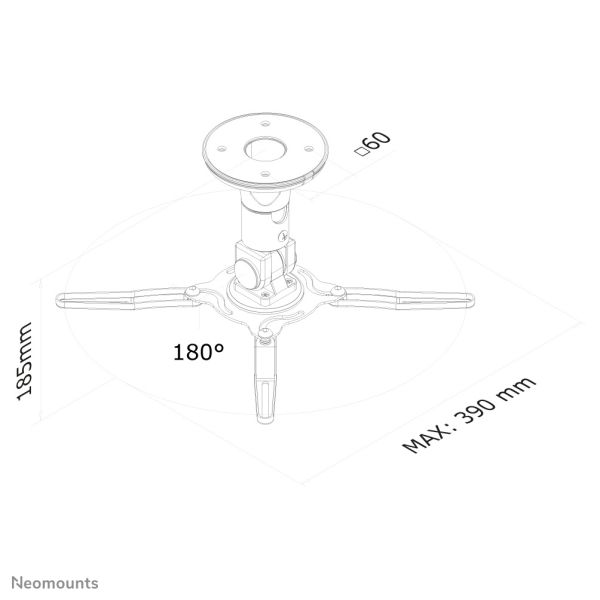 Neomounts projector plafondsteun (BEAMER-C50)