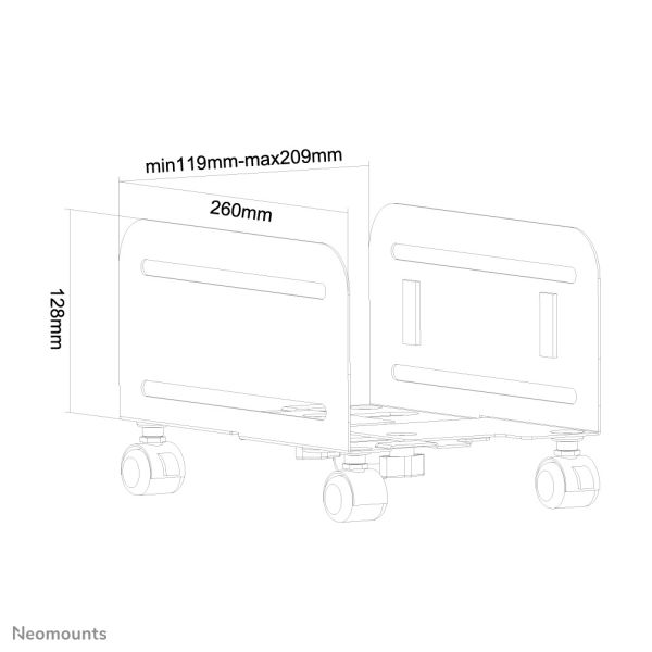 Neomounts cpu houder (CPU-M100BLACK)