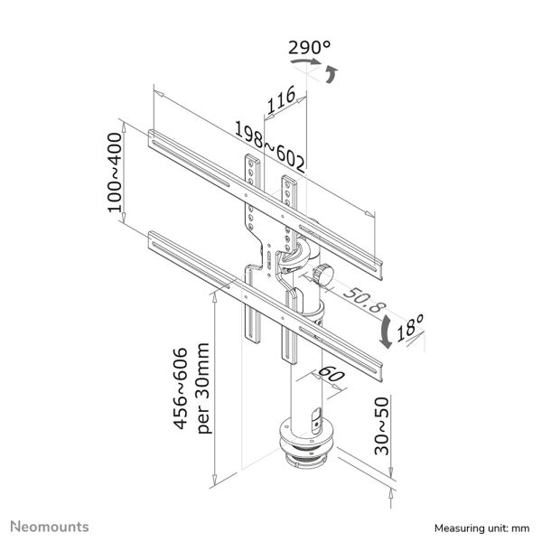 Neomounts monitorarm (FPMA-D1200BLACK)