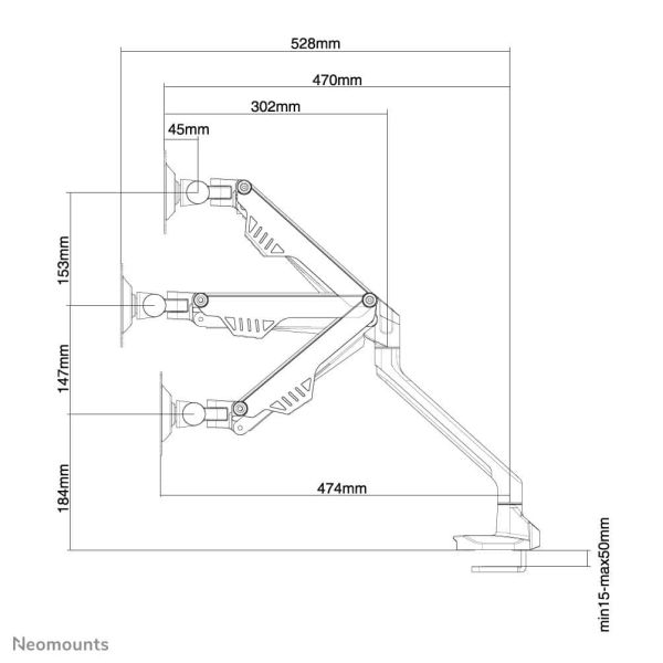 Neomounts monitorarm (FPMA-D750WHITE)
