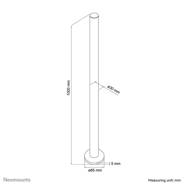 Neomounts verlengbuis monitorarm (FPMA-D9POLE)