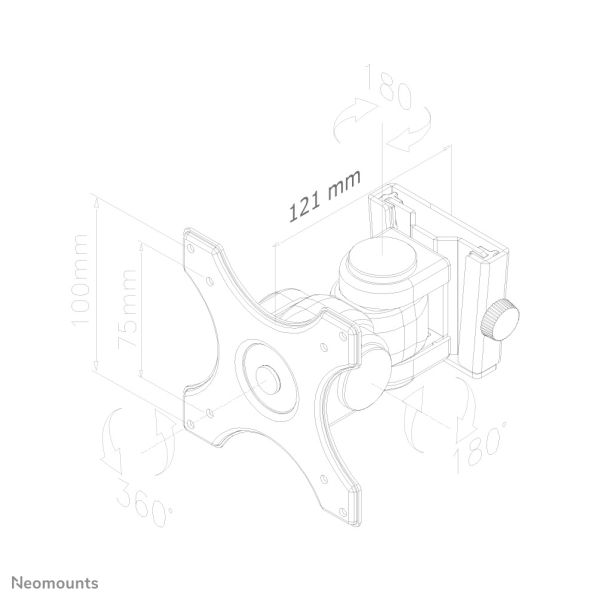 Neomounts tv/monitor wandsteun (FPMA-W250BLACK)
