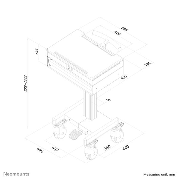 Neomounts medisch werkstation (MED-M100)
