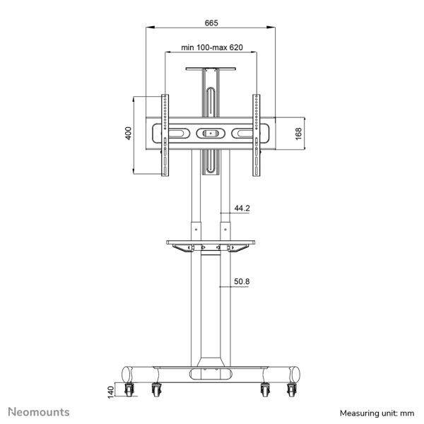 Neomounts vloersteun (NM-M1700BLACK)