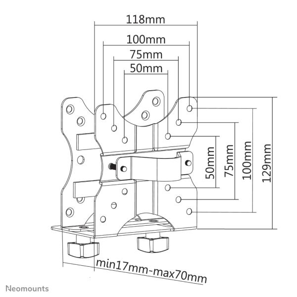 Neomounts nuc/thin client houder (NM-TC100BLACK)