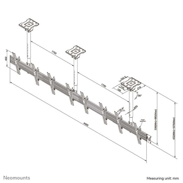 Neomounts Pro menuboard plafondsteun (NMPRO-CMB4)