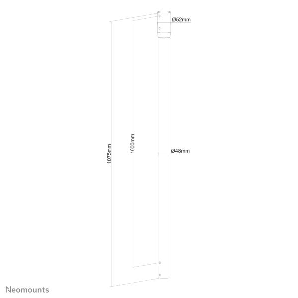 Neomounts verlengbuis plafondsteun (NS-EP100BLACK)