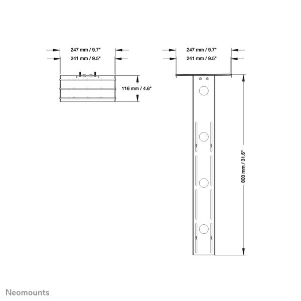 Neomounts cameraplateau (PLASMA-M2500CAMSHLF2)