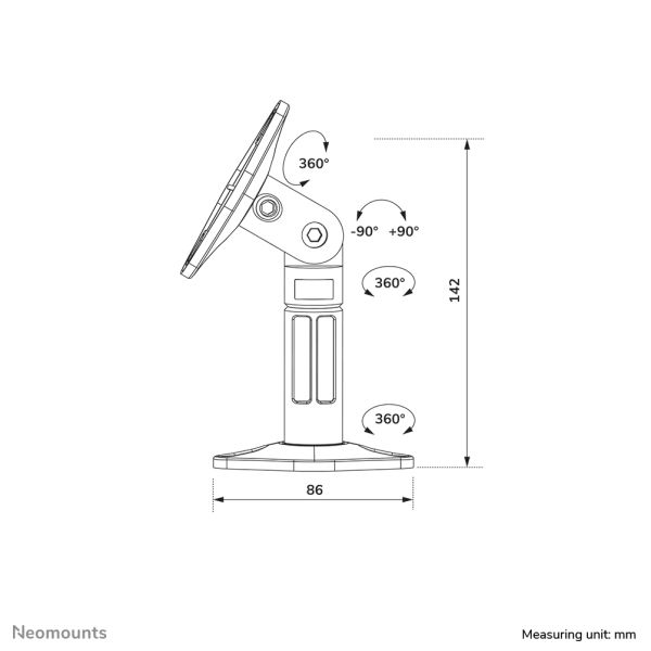 Neomounts speaker steun (SPEAKER-W100BLACK)