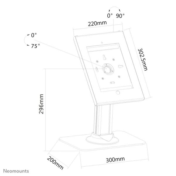 Neomounts tablet stand (TABLET-D300WHITE)