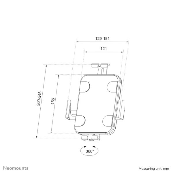 Neomounts wand tablethouder (WL15-625BL1)