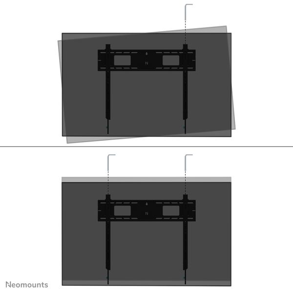 Neomounts heavy duty tv wandsteun (WL30-750BL18)
