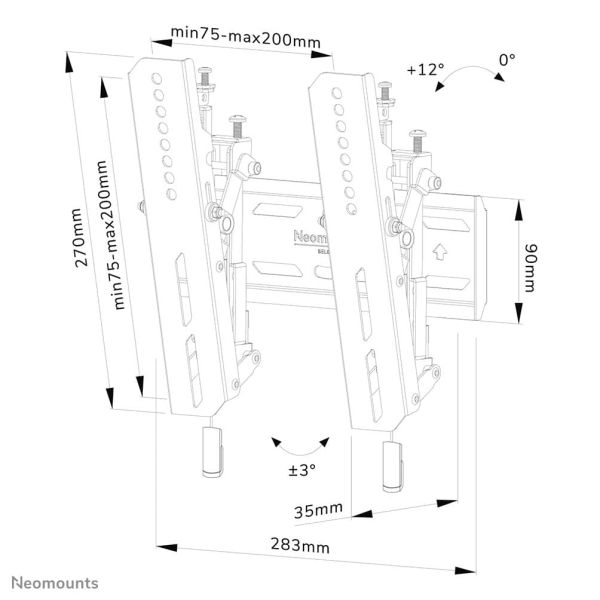 Neomounts tv wandsteun (WL35S-850BL12)