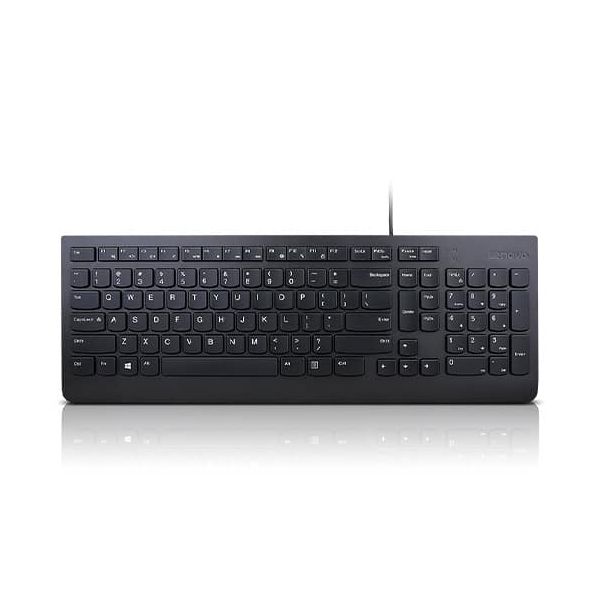 Lenovo Essential toetsenbord Universeel USB QWERTY Amerikaans Engels Zwart (4Y41R64672)